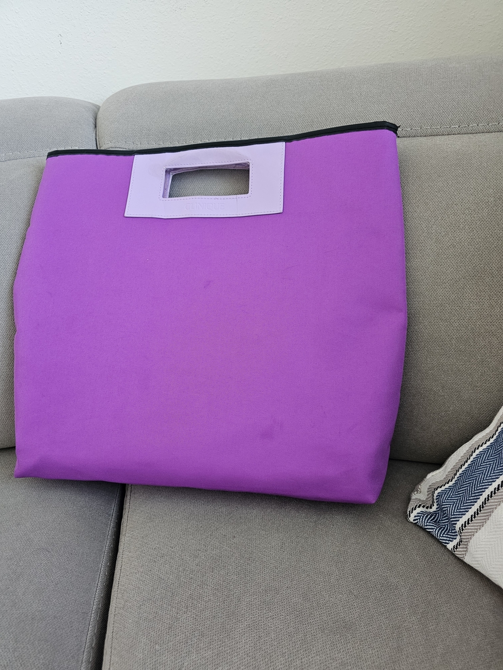 Limited Edition Clinique Purple Tote Bag